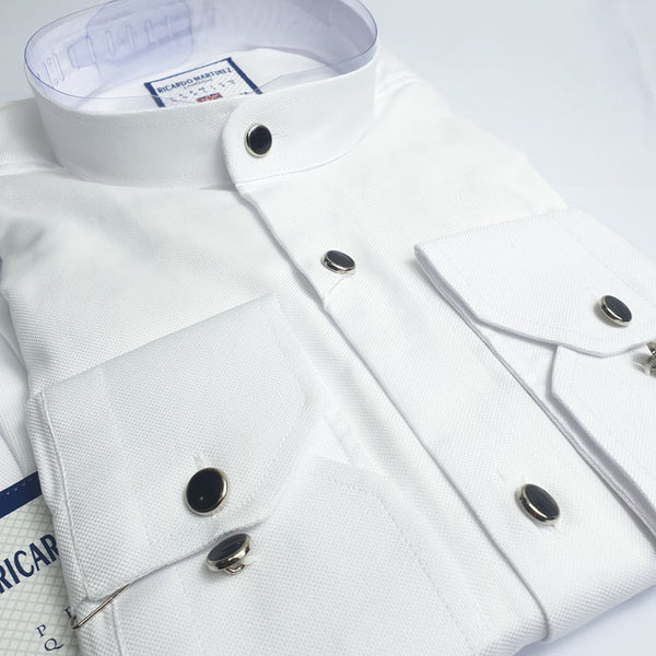 TM Martin Collar Shirt White spec