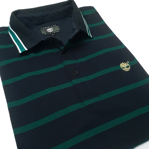 TMB designer striped polo shirt | Green