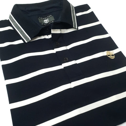 TMB designer striped polo shirt | Navy blue