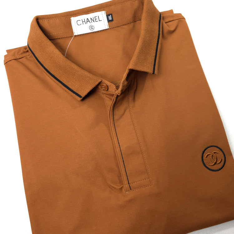 BIG- CC designer polo shirt | Brown