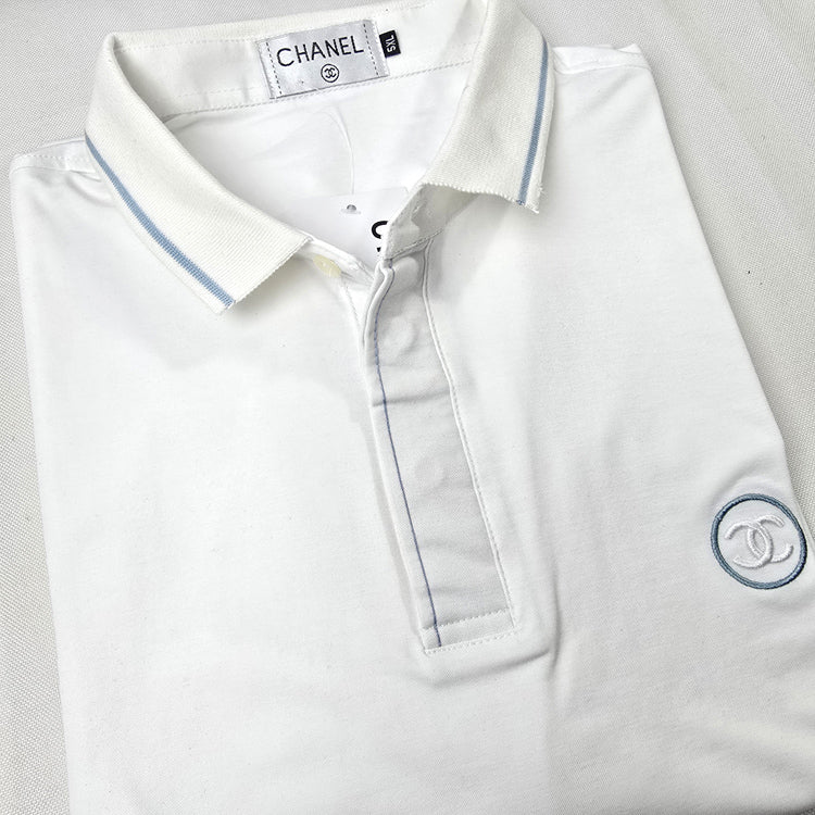 BIG- CC designer polo shirt | White