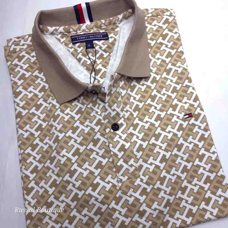 THF Brics designer polo shirt | Beige
