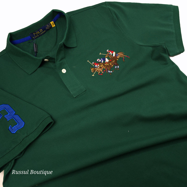 PRL tier-crested polo shirt | Army Green