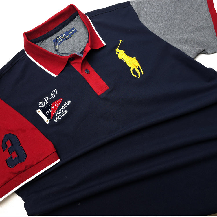 PRL P-67 crested polo shirt | Navy blue