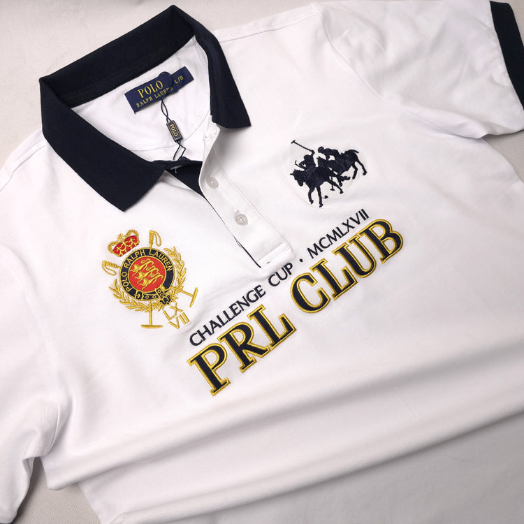 PRL Cup crested polo shirt | White