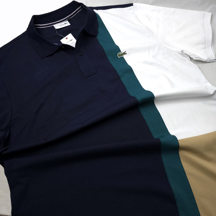 BIG-LST Two toned Prim polo shirt | Navy blue