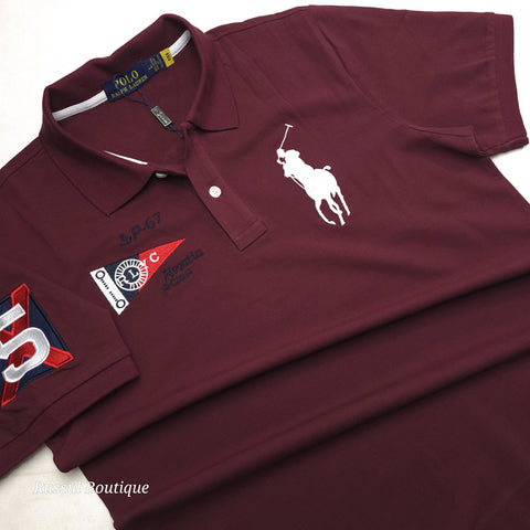 PRL Regatta P-67 crested polo shirt | Wine