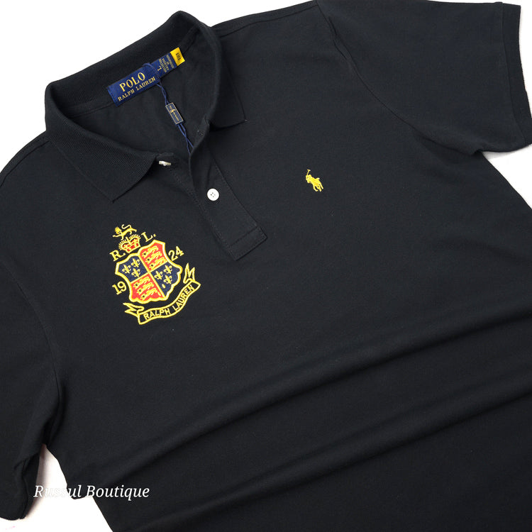 PRL Imperial two toned polo shirt | Black