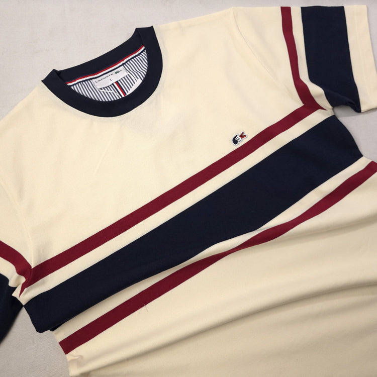 LST two-toned T-shirt for men | Cream