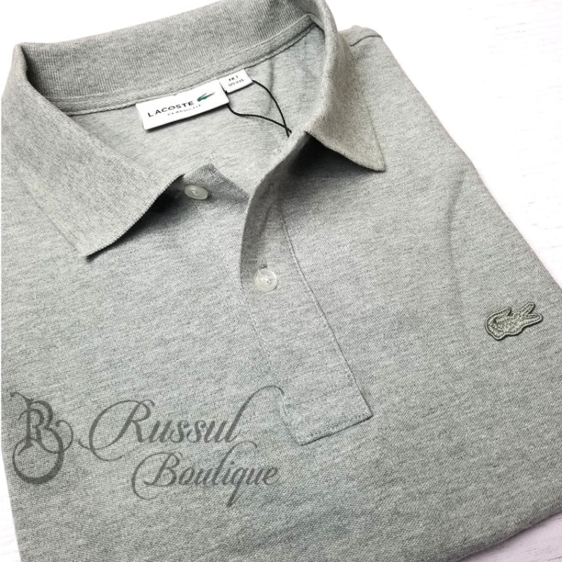 Lst Designer Classic Polo Shirt | Light Grey Polo