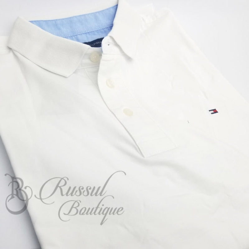 Thf Designer Plain Polo Shirt | White Shirts