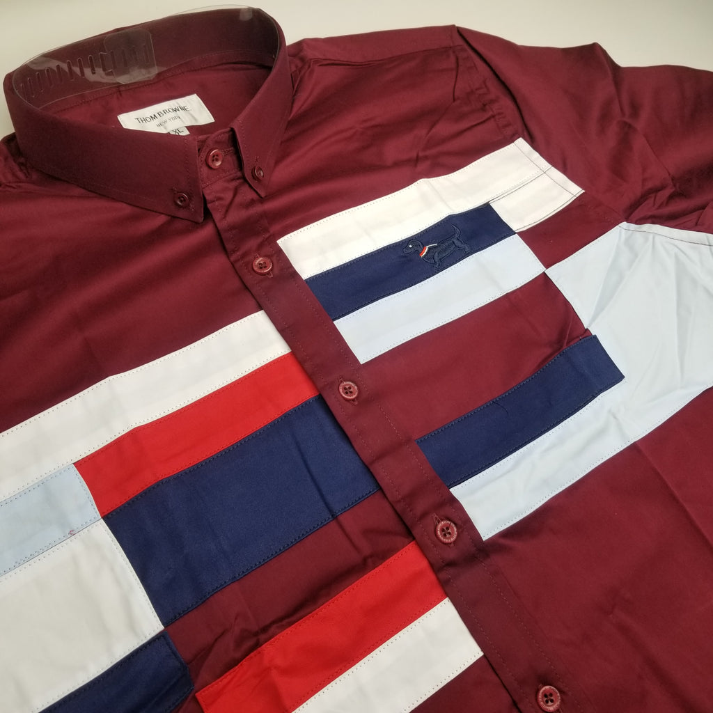 TB two-toned Classy Dress shirt | Wine