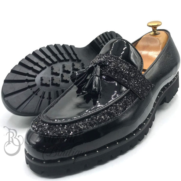 Gc Tasseled Two Toned Bold Sole | Black Shoes