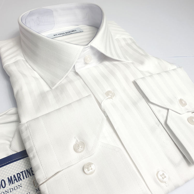 Ricardo Martinez striped pattern Shirt | White