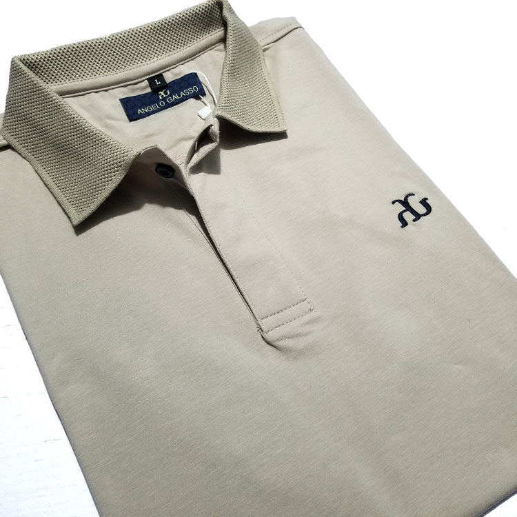 AG designer plain polo shirt | Beige