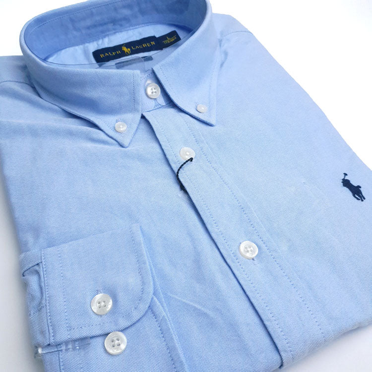 PRL designer men's dress Shirt | Light Blue