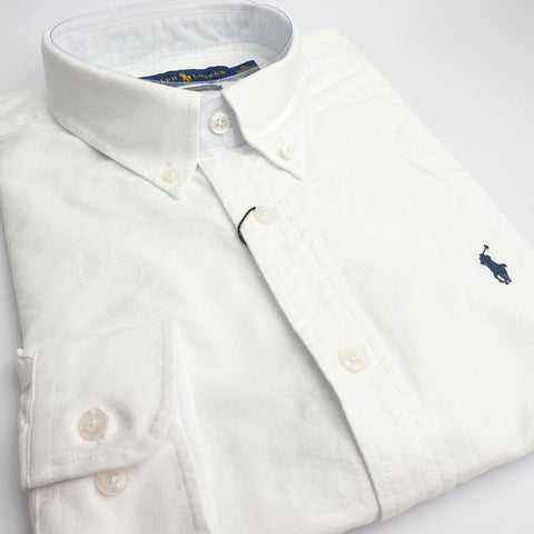 PRL designer men's dress Shirt | White