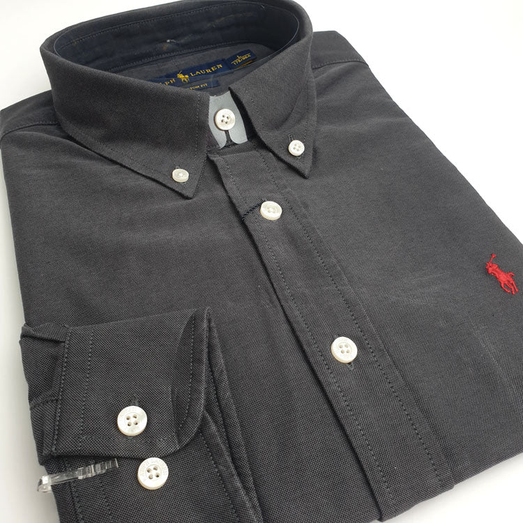 PRL designer men's dress Shirt | Grey