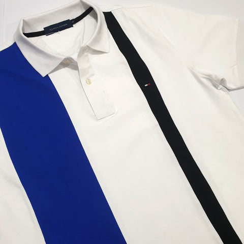 BIG- THF two-toned men's polo shirt | White