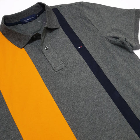 THF two-toned men's polo shirt | Grey