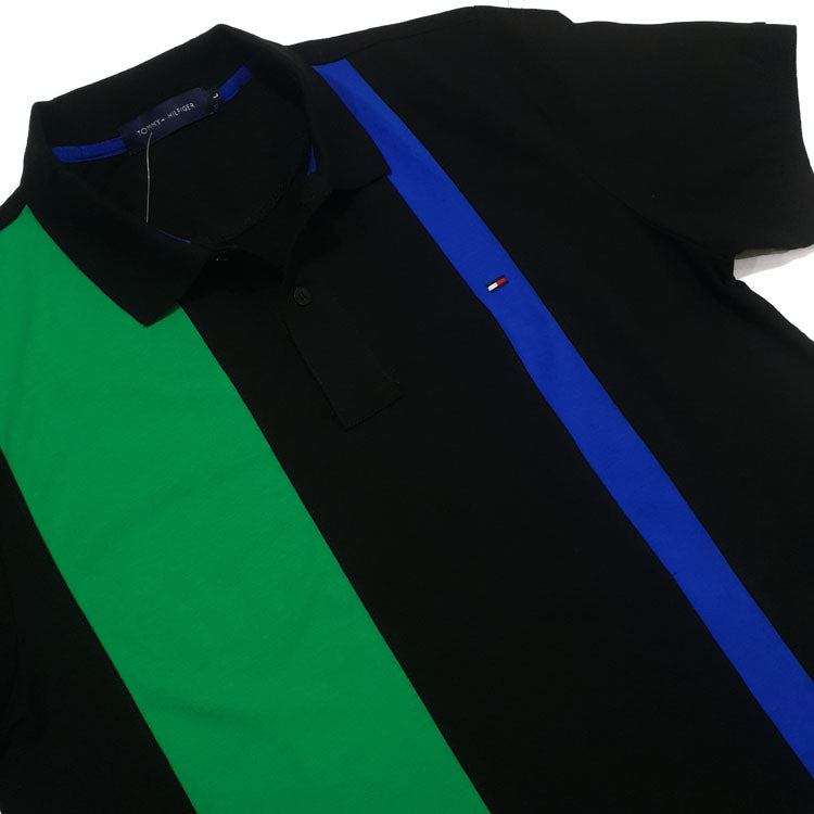 THF two-toned men's polo shirt | Black