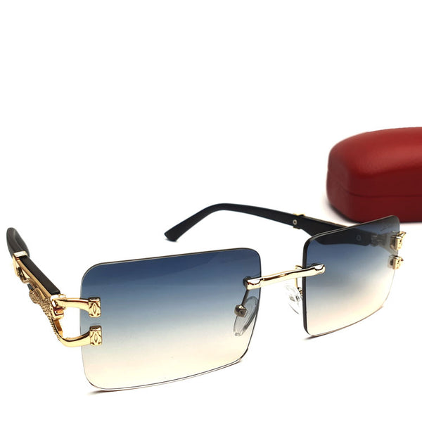 CRT rimless tinted Sunglasses| Gold