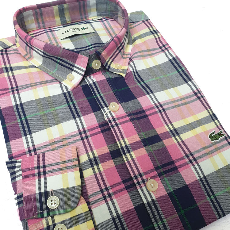 LST two toned check Shirt for men | Purple