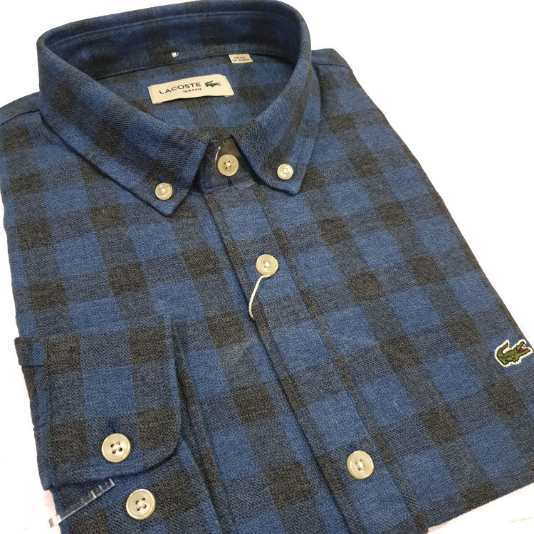 LST two toned check Shirt for men | Blue/Black