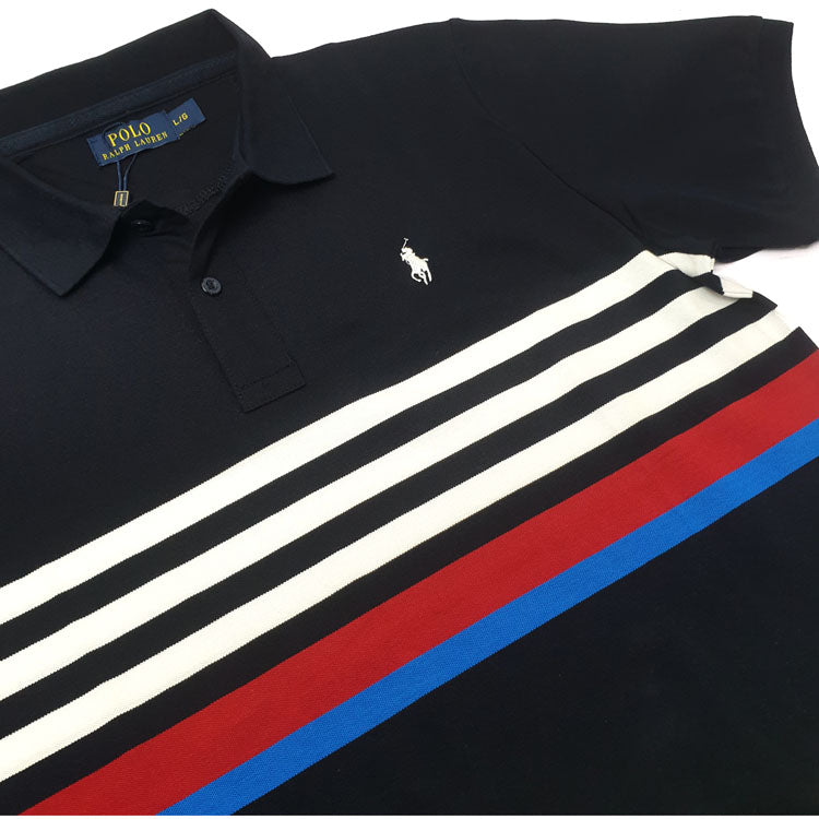PRL two toned polo shirt | Navy blue