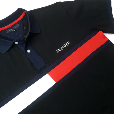 THF ambient men's polo shirt | Black