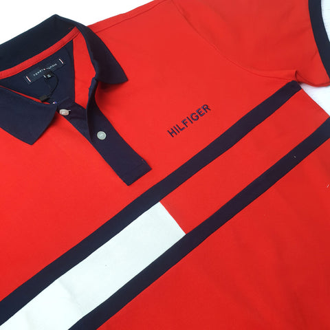 THF ambient men's polo shirt | Red