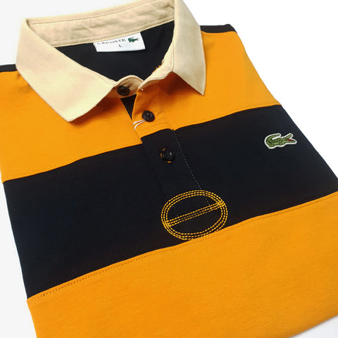 TMB two toned designer polo shirt | Yellow/Blue