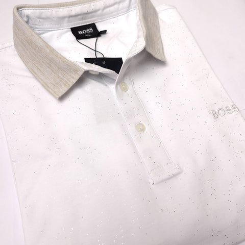 BS Glit designer polo shirt | White