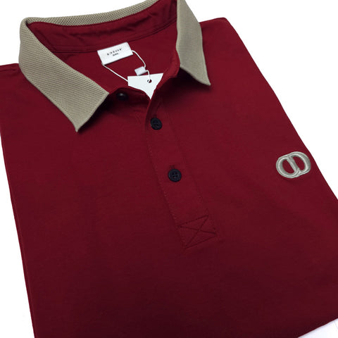 BIG- CD designer polo shirt | Wine