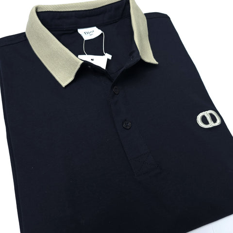 BIG- CD designer polo shirt | Navy blue