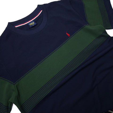 PRL striped T-shirt for men | Navy blue