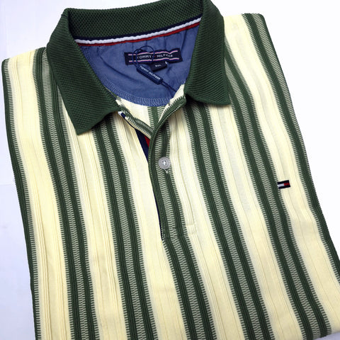 THF textured  two toned polo shirt | Green