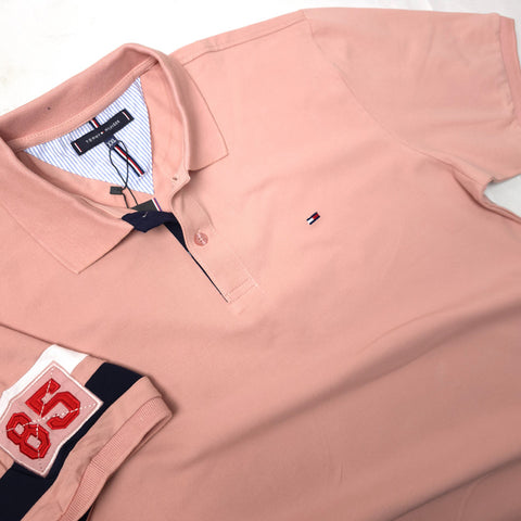 THF 85' crested polo shirt | Peach