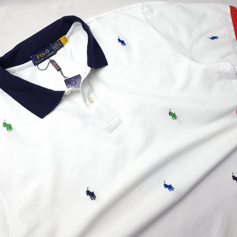 PRL bubbly designer polo shirt | White