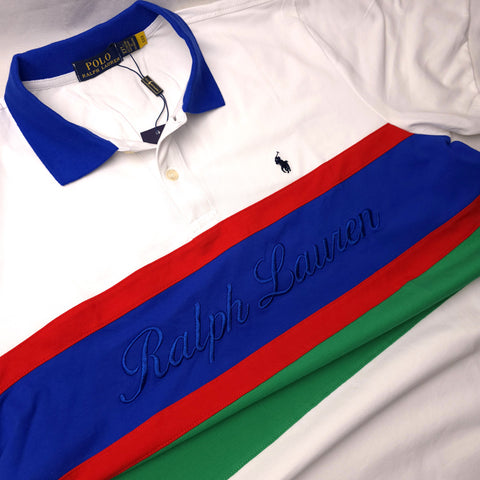 PRL signature designer polo shirt | White