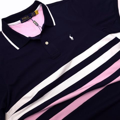 PRL two toned polo shirt | Navy blue