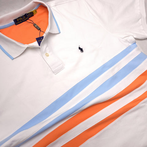 PRL two toned polo shirt | White