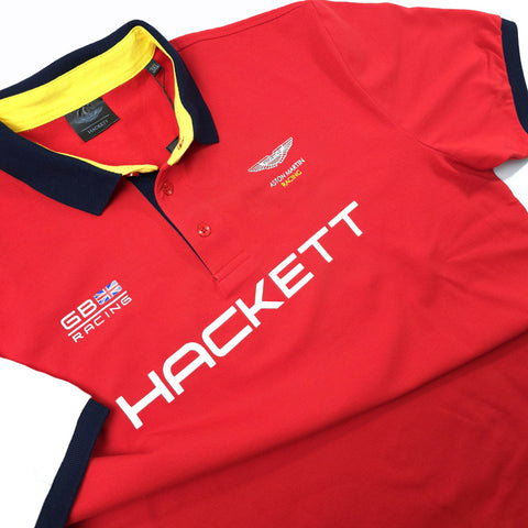 HCK racing crested polo shirt | Red