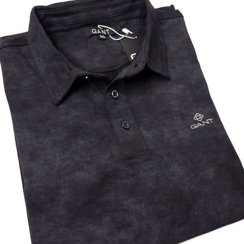 GNT cloudy print polo shirt | Black