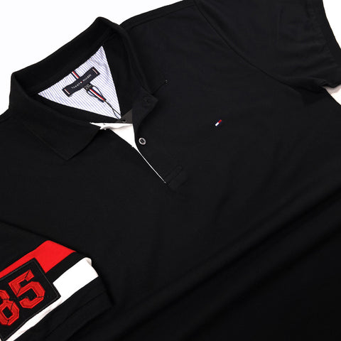 BIG- THF 85' crested polo shirt | Black