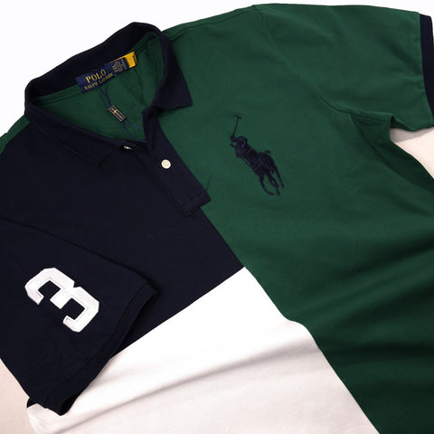 PRL 3-tier designer polo shirt | Army