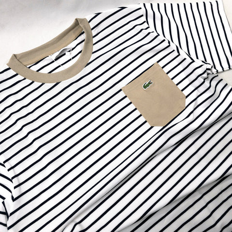 LST striped T-shirt | White