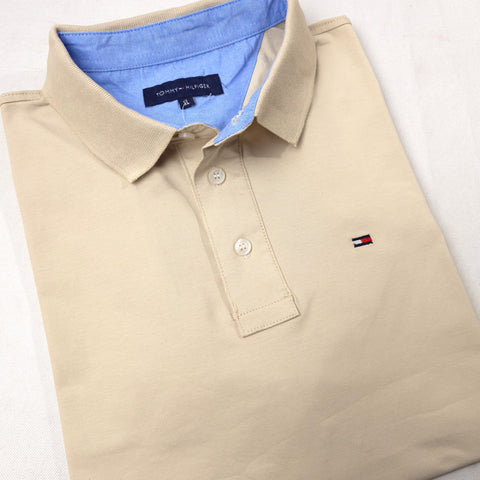 THF designer plain polo shirt | Cream
