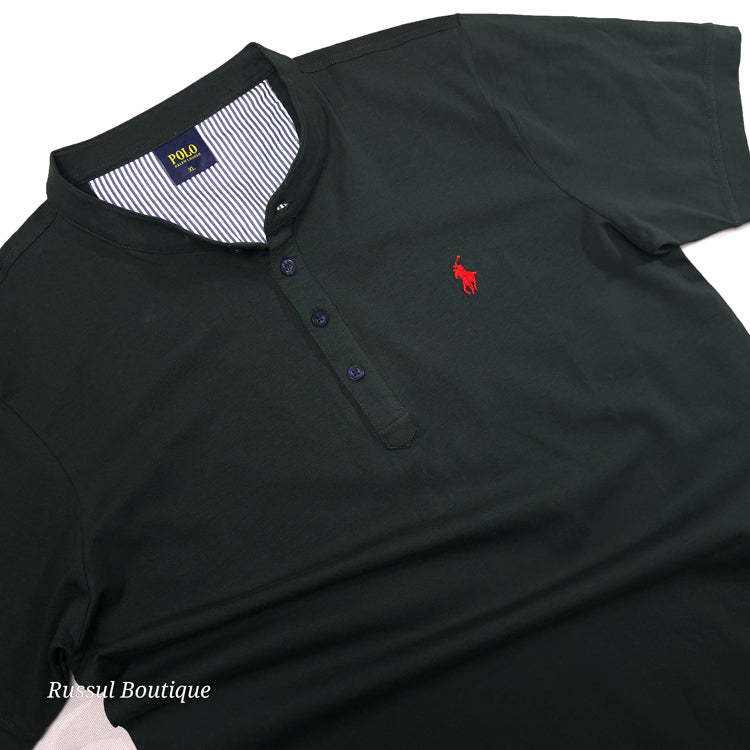 PRL half button Tee-shirt | Green