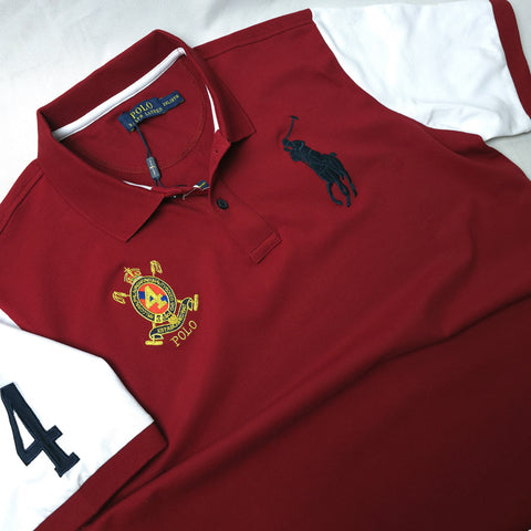 PRL 4th crested polo shirt | Wine
